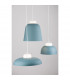 Victoria 29cm Dome Pendant Ceiling Light Blue White Aluminium White LED E27-2