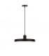 Chioto 36cm Dome Pendant Ceiling Light Matt Black Steel Outside Shiny White Steel Inside LED E27-1