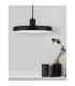 Chioto 36cm Dome Pendant Ceiling Light Matt Black Steel Outside Shiny White Steel Inside LED E27-2