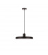 Chioto 60cm Dome Pendant Ceiling Light Matt Black Steel Outside Shiny White Steel Inside LED E27-1