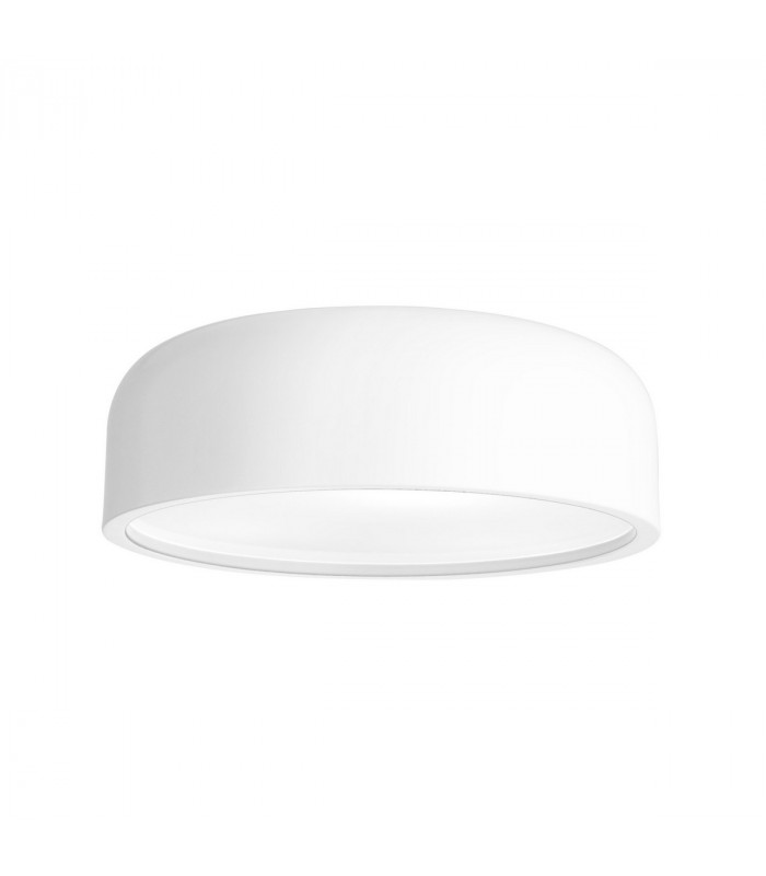 Perleto 3 Light Cylindrical Ceiling Light Matt White Steel Matt White Steel LED E27-1