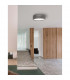 Perleto 2 Light Cylindrical Ceiling Light Steel Grey Metal LED E27-2