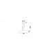 Finezza 3 Light Cylindrical Pendant Ceiling Light Metal Matt White Outside LED E27-3