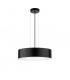 Finezza 3 Light Cylindrical Pendant Ceiling Light Metal Matt Black Outside LED E27-1