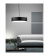 Finezza 3 Light Cylindrical Pendant Ceiling Light Metal Matt Black Outside LED E27-2