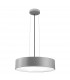 Finezza 3 Light Cylindrical Pendant Ceiling Light Metal Matt Grey Outside LED E27-1