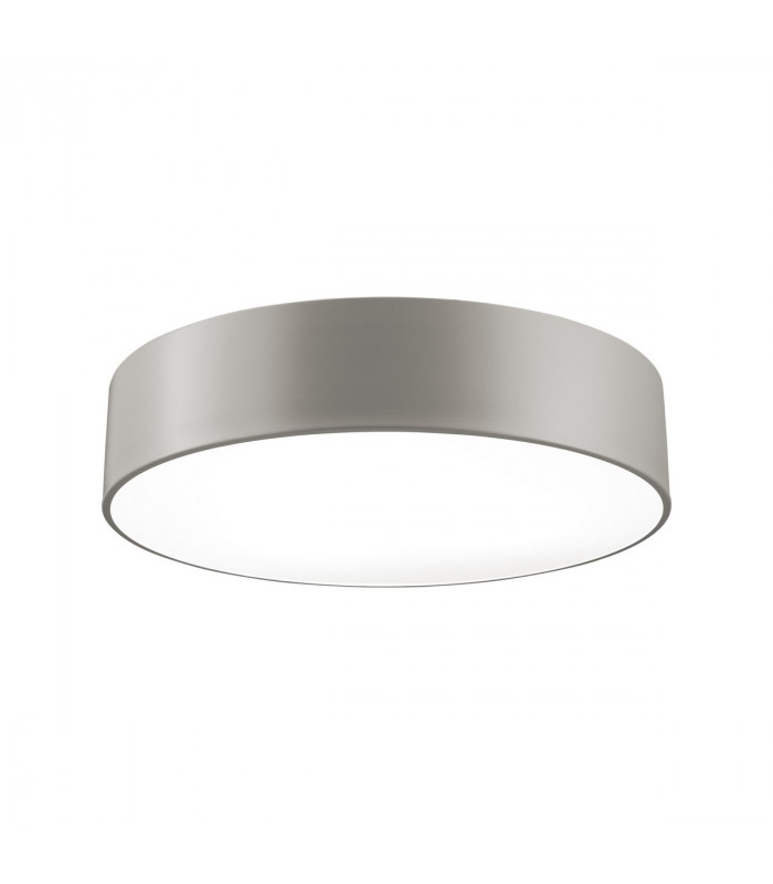 Finezza Cylindrical Ceiling Light Elephant Grey Steel Matt White Steel LED E27x3-1