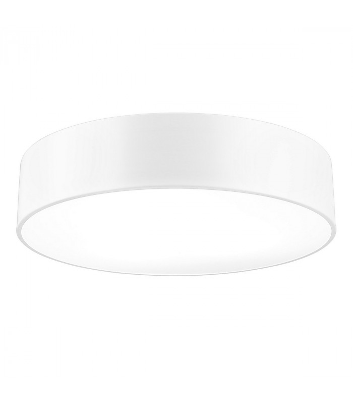 Finezza 3 Light Cylindrical Ceiling Light White Metal LED E27-1