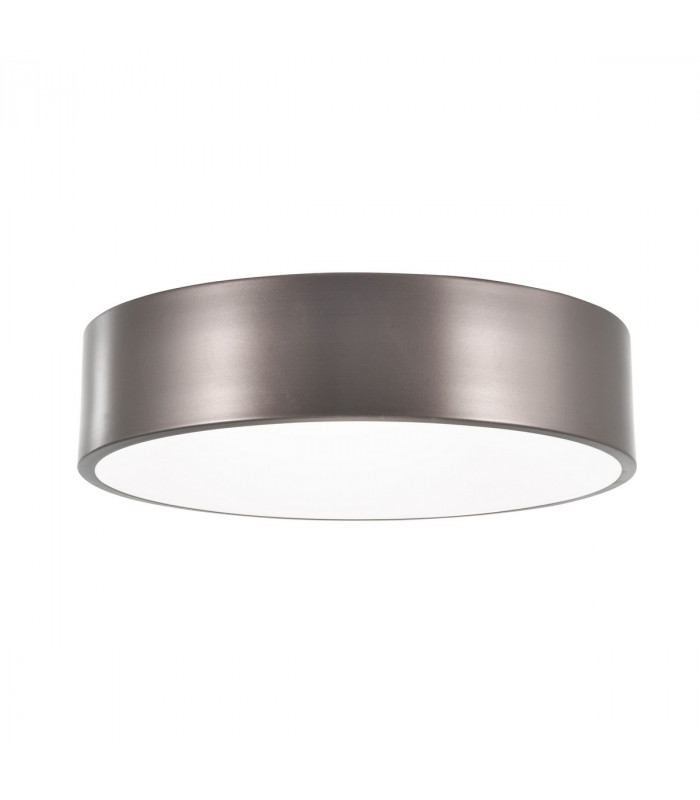 Finezza 3 Light Cylindrical Ceiling Light Bronze Metal LED E27-1