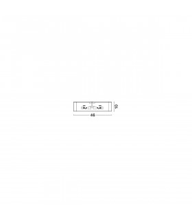 Ragu 46cm Flush Ceiling Light Metal White Outside Matt White Inside LED E27-2
