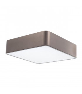 Ragu 46cm Flush Ceiling Light Metal Bronze Outside Matt White Inside LED E27-1