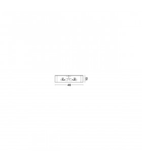Ragu 46cm Flush Ceiling Light Metal Bronze Outside Matt White Inside LED E27-2