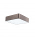 Ragu 36cm Flush Ceiling Light Metal Bronze Outside Matt White Inside LED E27-1