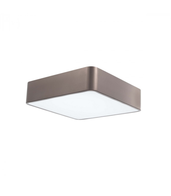 Ragu 36cm Flush Ceiling Light Metal Bronze Outside Matt White Inside LED E27-1