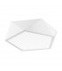 Darius 4 Light Integrated LED Semi Flush Light Metal Matt White Outside Inside LED E27-1