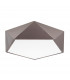 Darius 4 Light Integrated LED Semi Flush Light Metal Bronze Outside Matt White Inside LED E27-1