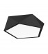 Darius 4 Light Integrated LED Semi Flush Light Metal Black Outside Matt White Inside LED E27-1