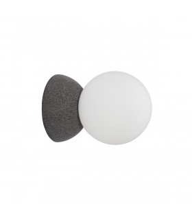 Zero Wall Lamp Grey Concrete Opal Glass LED G9-1