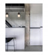 Zero Globe Pendant Ceiling Light Grey Concrete Opal Glass Black Aluminium LED G9 10-2