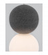 Zero Globe Pendant Ceiling Light Grey Concrete Opal Glass Black Aluminium LED G9 10-6