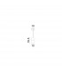 Zero Globe Pendant Ceiling Light Grey Concrete Opal Glass Black Aluminium LED G9 10-8