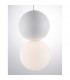 Zero Globe Pendant Ceiling Light White Gypsum Opal Glass White Aluminium LED G9-5