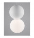 Zero Globe Pendant Ceiling Light White Gypsum Opal Glass White Aluminium LED G9-6