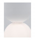 Zero Globe Pendant Ceiling Light White Gypsum Opal Glass White Aluminium LED G9-7