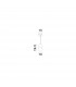 Zero Globe Pendant Ceiling Light White Gypsum Opal Glass White Aluminium LED G9-8