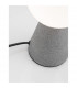 Zero Globe Table Lamp Grey Concrete Opal Glass LED G9-5
