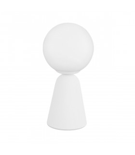 Zero Globe Table Lamp White Gypsum Opal Glass LED G9-1