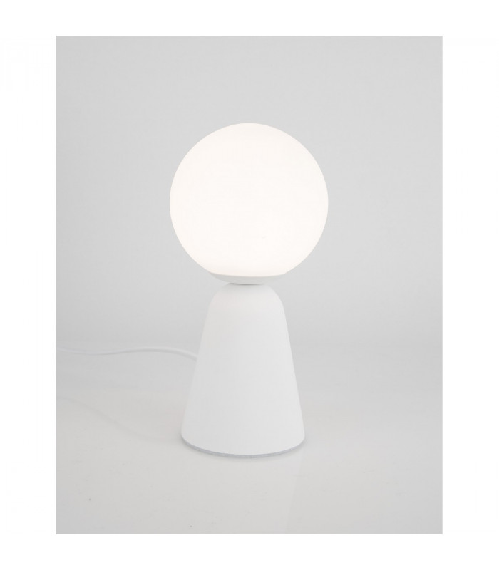Zero Globe Table Lamp White Gypsum Opal Glass LED G9-4