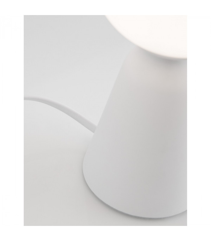 Zero Globe Table Lamp White Gypsum Opal Glass LED G9-5