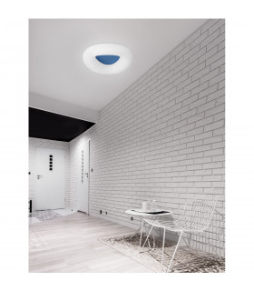 Cia Integrated LED Semi Flush Light Blue Aluminium LED 38W 2280Lm 3000K-2