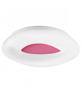 Cia Integrated LED Semi Flush Light Pink Aluminium LED 38W 2280Lm 3000K-1