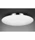 Pressione 50cm Flush Ceiling Light Opal Glass Matt White Metal LED E27-3
