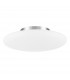 Pressione 42cm Flush Ceiling Light Opal Glass Matt White Metal LED E27-1