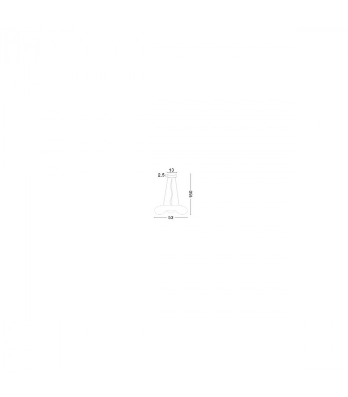 Bianco 4 Light Pendant Ceiling Light Opal White Glass Chrome Aluminium LED E27-3