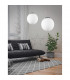 Nevoso 30cm Globe Pendant Ceiling Light Opal Glass Chrome Metal LED E27-2