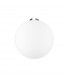 Nevoso 30cm Globe Ceiling Light Opal Glass Chrome Metal LED E27-1