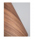 Wera Dome Pendant Ceiling Light Dark Walnut Wood colour Dark Brown Fabric Cable Solid Wood Canopy LED E27-4