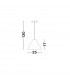 Wera Dome Pendant Ceiling Light Dark Walnut Wood colour Dark Brown Fabric Cable Solid Wood Canopy LED E27-7