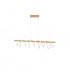 Gropius Integrated LED Pendant Ceiling Light Dimmable Wood Colour White Aluminium LED 38W 2650Lm 3000K-1