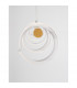 Gropius Integrated LED Pendant Ceiling Light Dimmable Wood Colour White Aluminium LED 38W 2650Lm 3000K-4