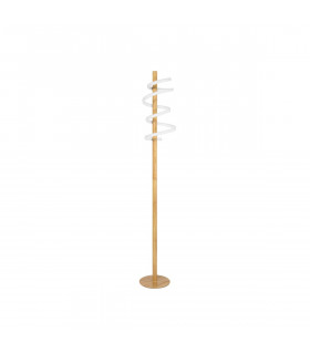Gropius LED Integrated Floor Lamp Wood Colour White Aluminium LED 18W 1260Lm 3000K-1