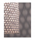 Aurora Dome Pendant Ceiling Light White Bamboo White Fabric Wire Base LED E27-5