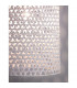 Aurora Dome Pendant Ceiling Light White Bamboo White Fabric Wire Base LED E27-7