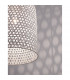 Aurora Dome Pendant Ceiling Light White Bamboo White Fabric Wire Base LED E27-8