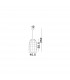 Aurora Dome Pendant Ceiling Light White Bamboo White Fabric Wire Base LED E27-10