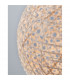 Melody Dome Pendant Ceiling Light Natural Bamboo Black Fabric Wire Base LED E27-10